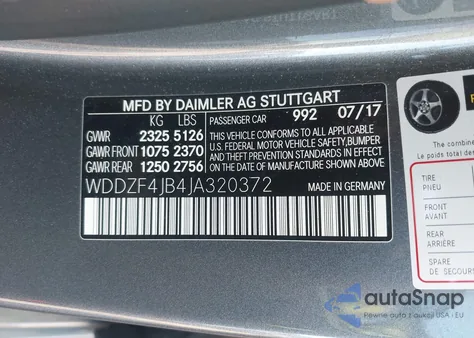 2018 Mercedes-Benz E 300 from USA, damaged, VIN WDDZF4JB4JA320372